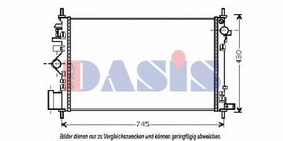 AKS DASIS 150096n -  Радиатор, охлаждение двигателя
